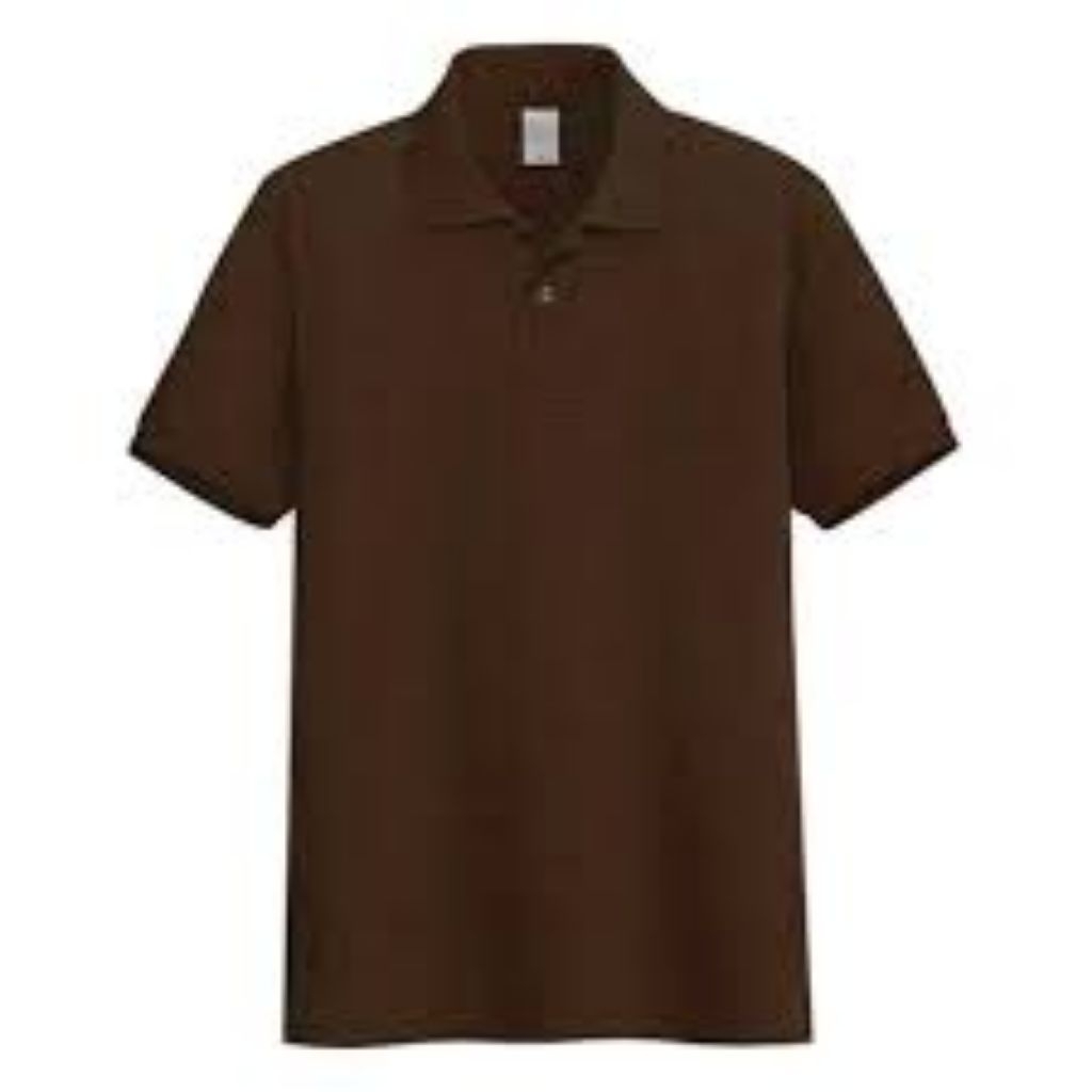 Kaos polos - Polo Coklat Tua polo shirt pria | kaos kerah polo shirt seragam polos lengan pendek