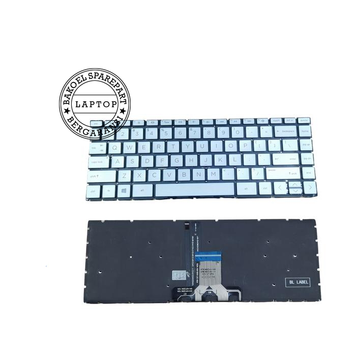 keyboard HP Stream 14-CF Silver Backlight