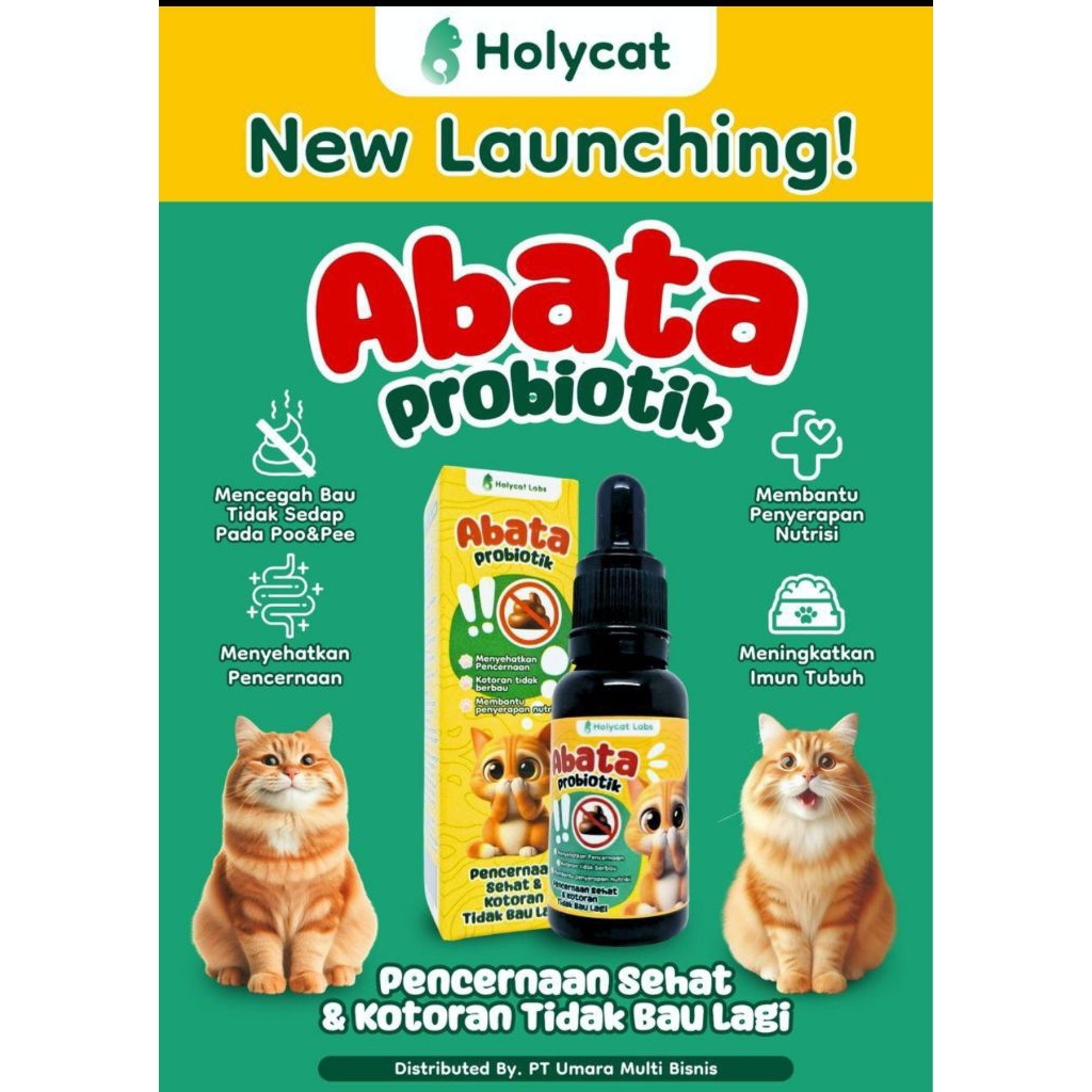 Probiotik pencernaan kucing abata
