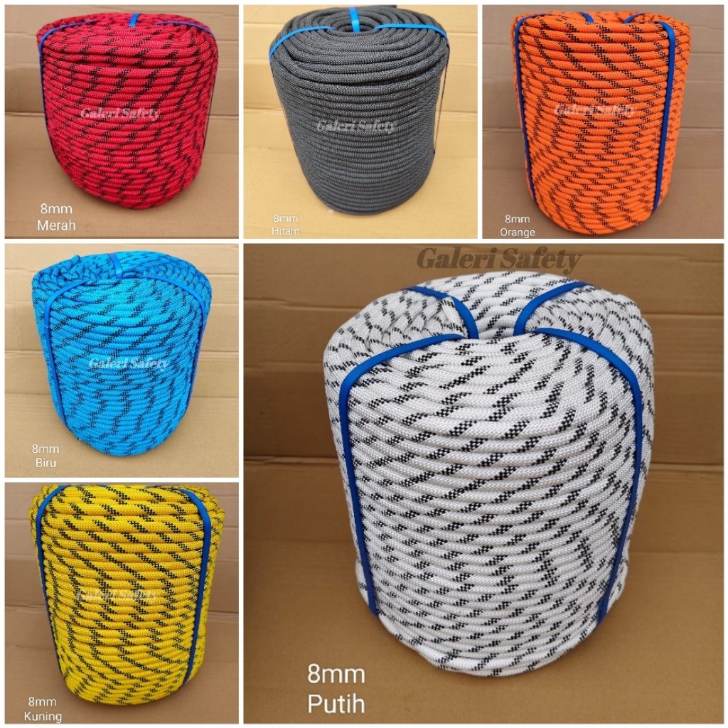 Tali Karmantel Statis 8 Mm Doubel × 200 Meter Original - Tali Karmantel 8mm Promo