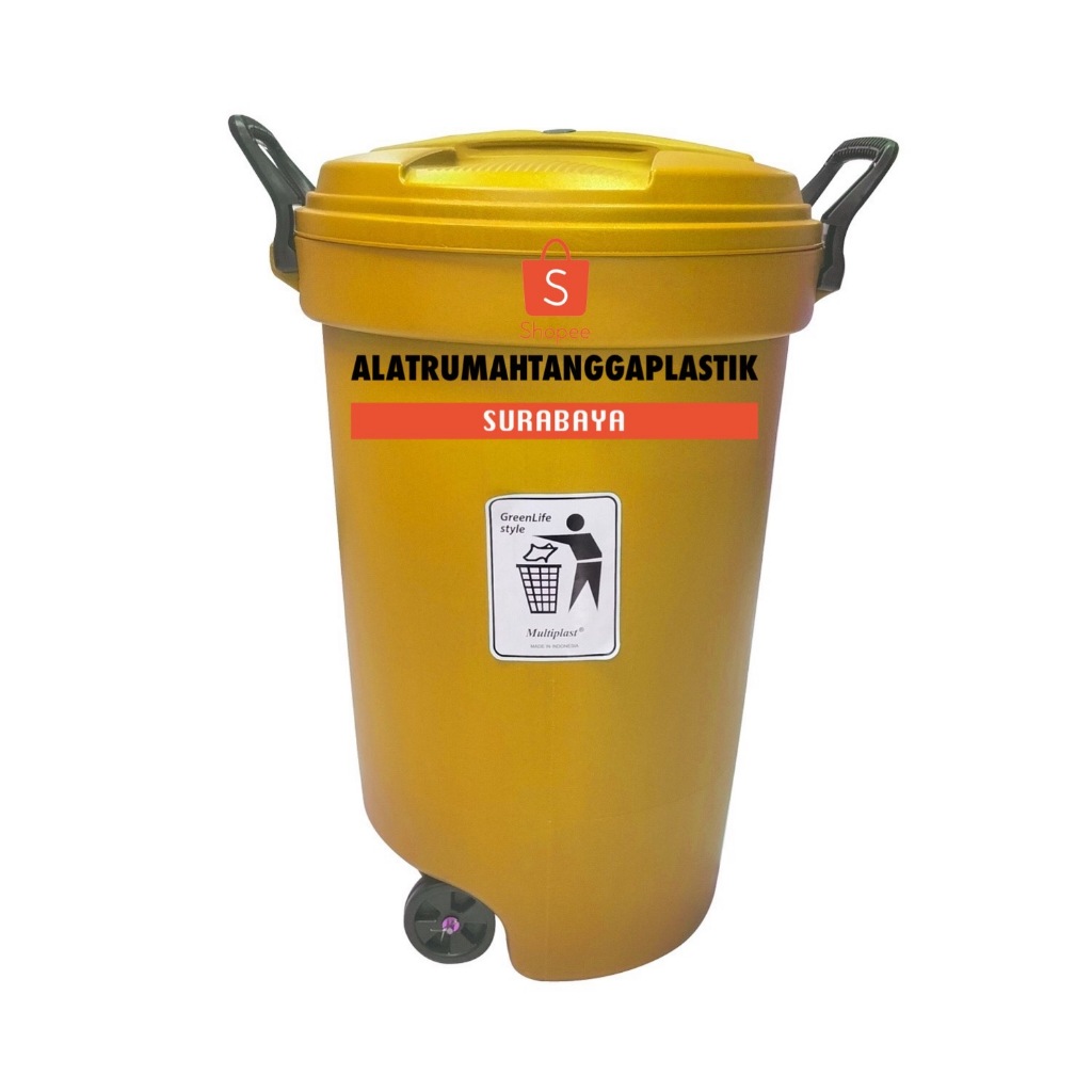 KHUSUS LUAR KOTA Tong Sampah Besar 120 Liter / Tempat Sampah 120 lt Roda / Tong Sampah Roda Plastik