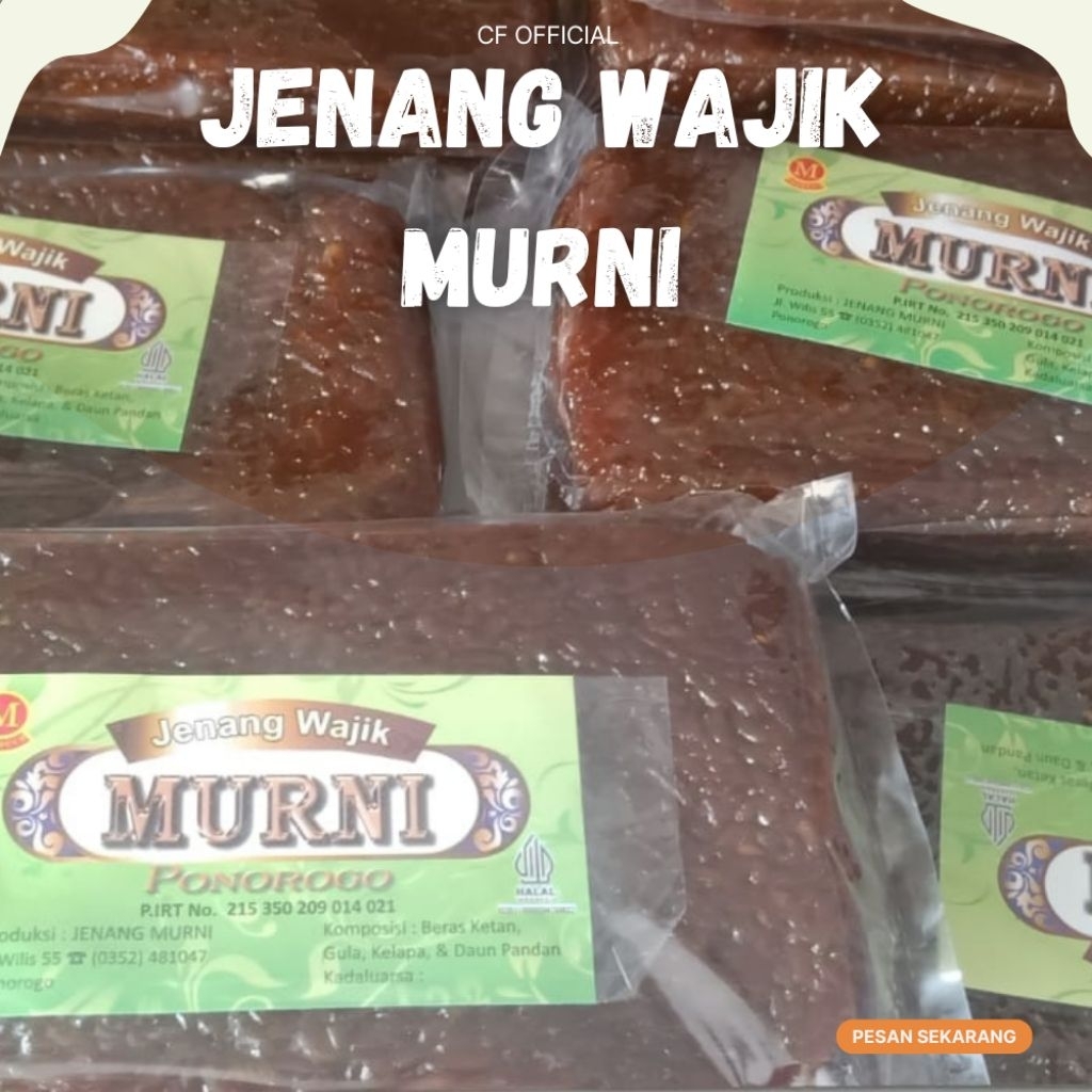 

JENANG WAJIK MURNI - OLEH OLEH KHAS PONOROGO - CF OFFICIAL