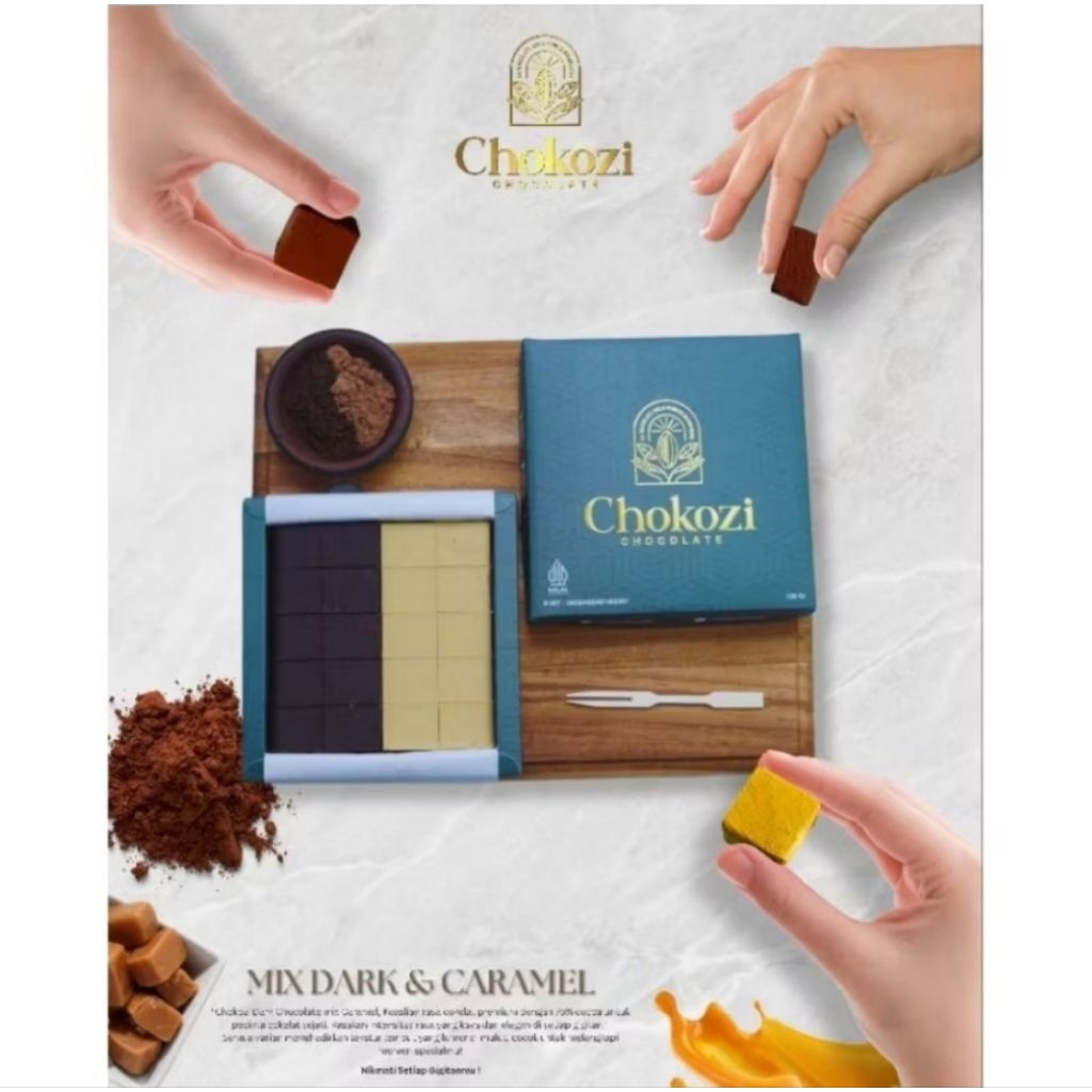 

coklat chokozi (mix) dark+caramel 150gr