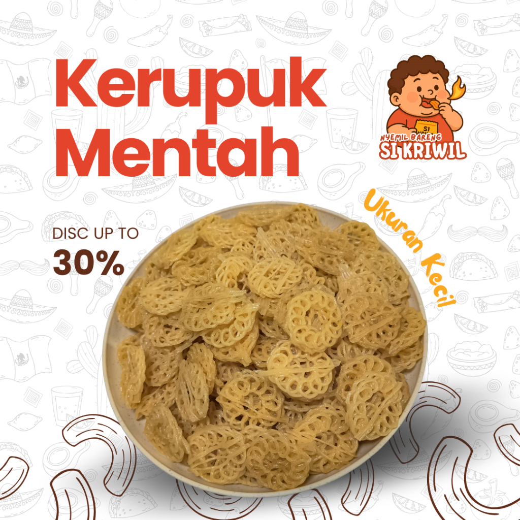 

Kerupuk Mentah Kiloan Besar Uyel Mawar Seblak Rafael Gurih Renyah - Berlian Food