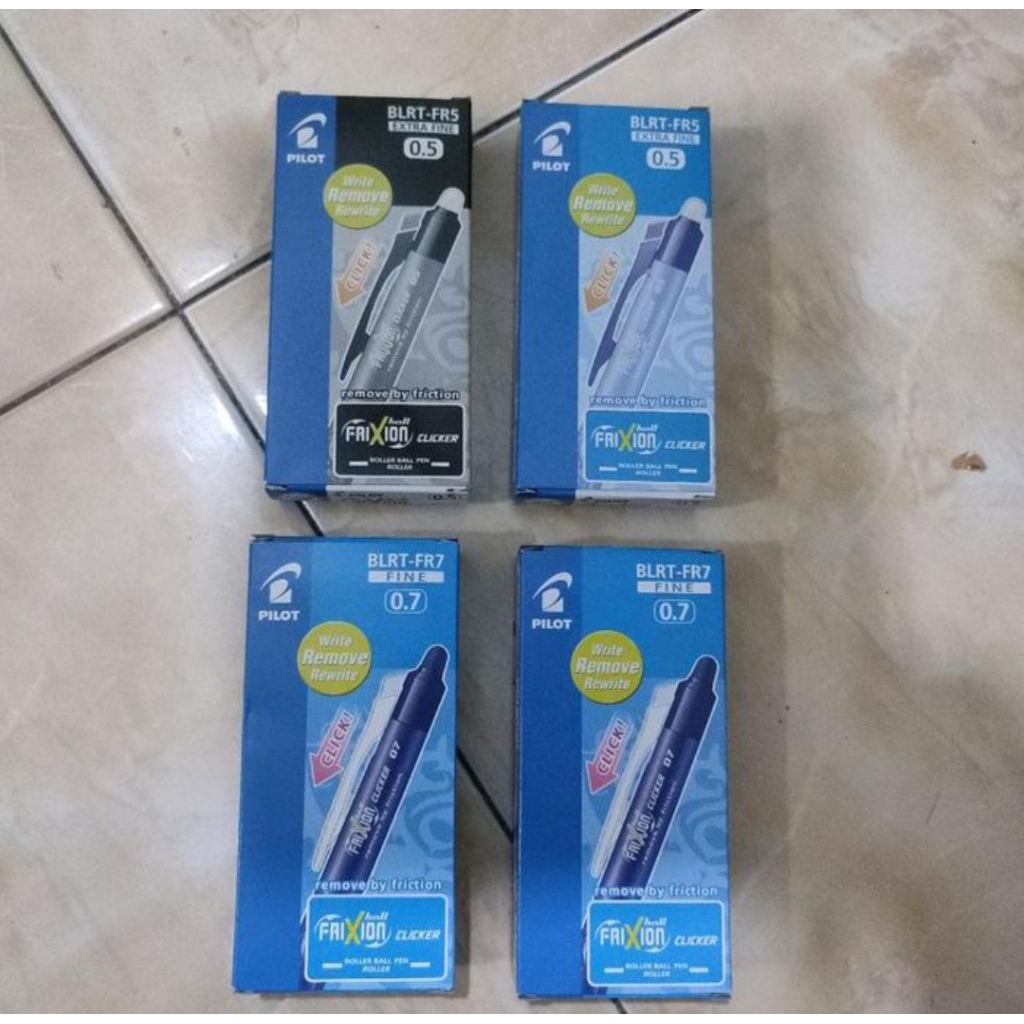 

pulpen pilot prixion clicker BLRT 0.5 & 0.7 tinta bisa dihapus