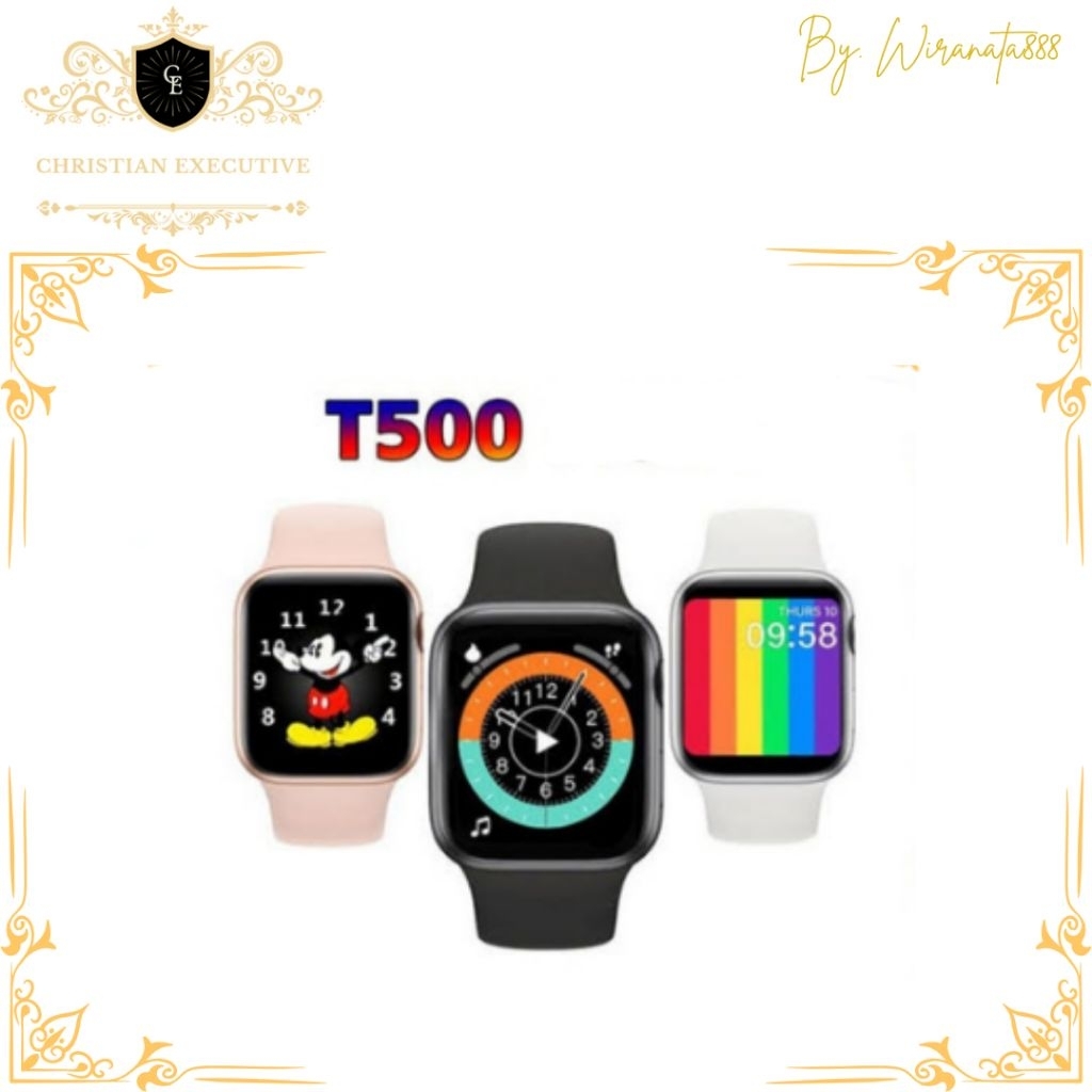 Smartwatch T500 jam tangan smartwatch hiwatch anti air series 6