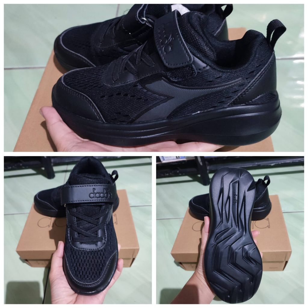 Sepatu Anak Diadora Hitam Original