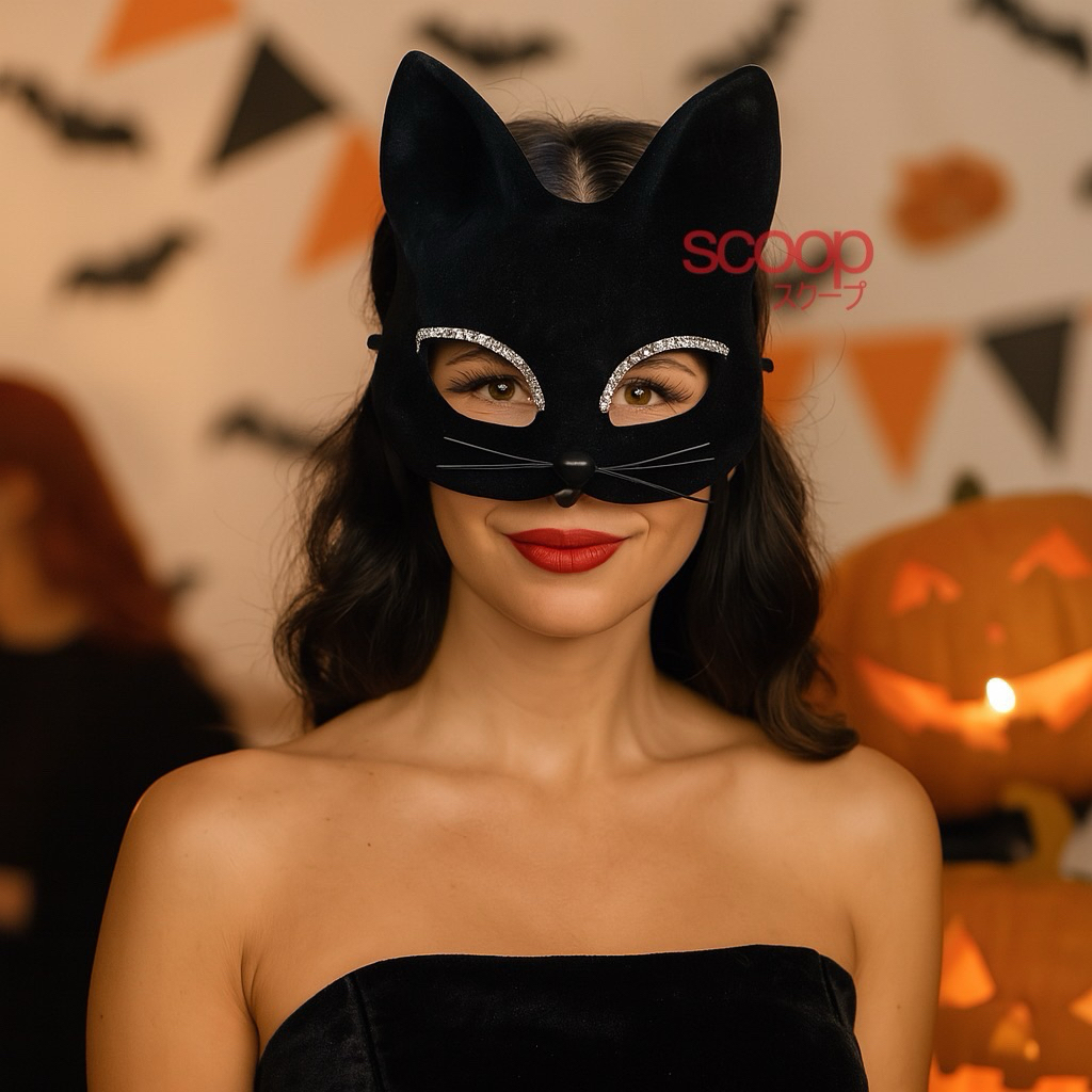 Scoop Topeng Pesta Halloween Kucing 66170600