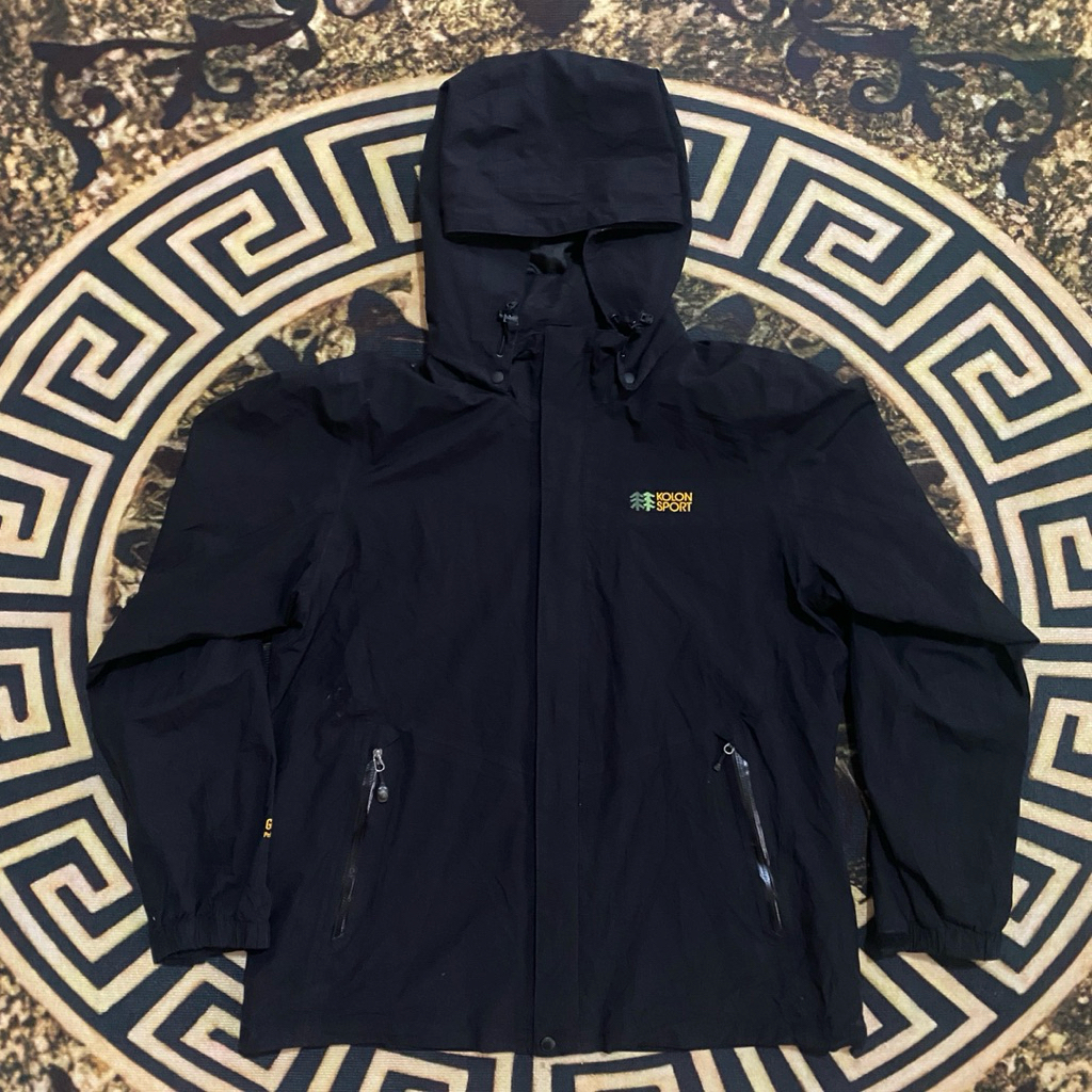 Jaket Outdoor Kolon Sport Goretex hitam second thrift
