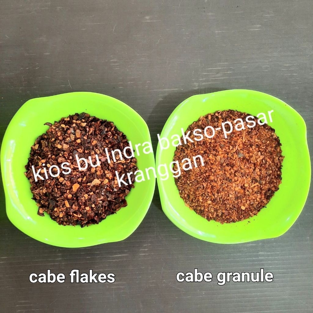 

cabe granule 50 gr serpihan chili kering kasar granol granules bubuk kasar