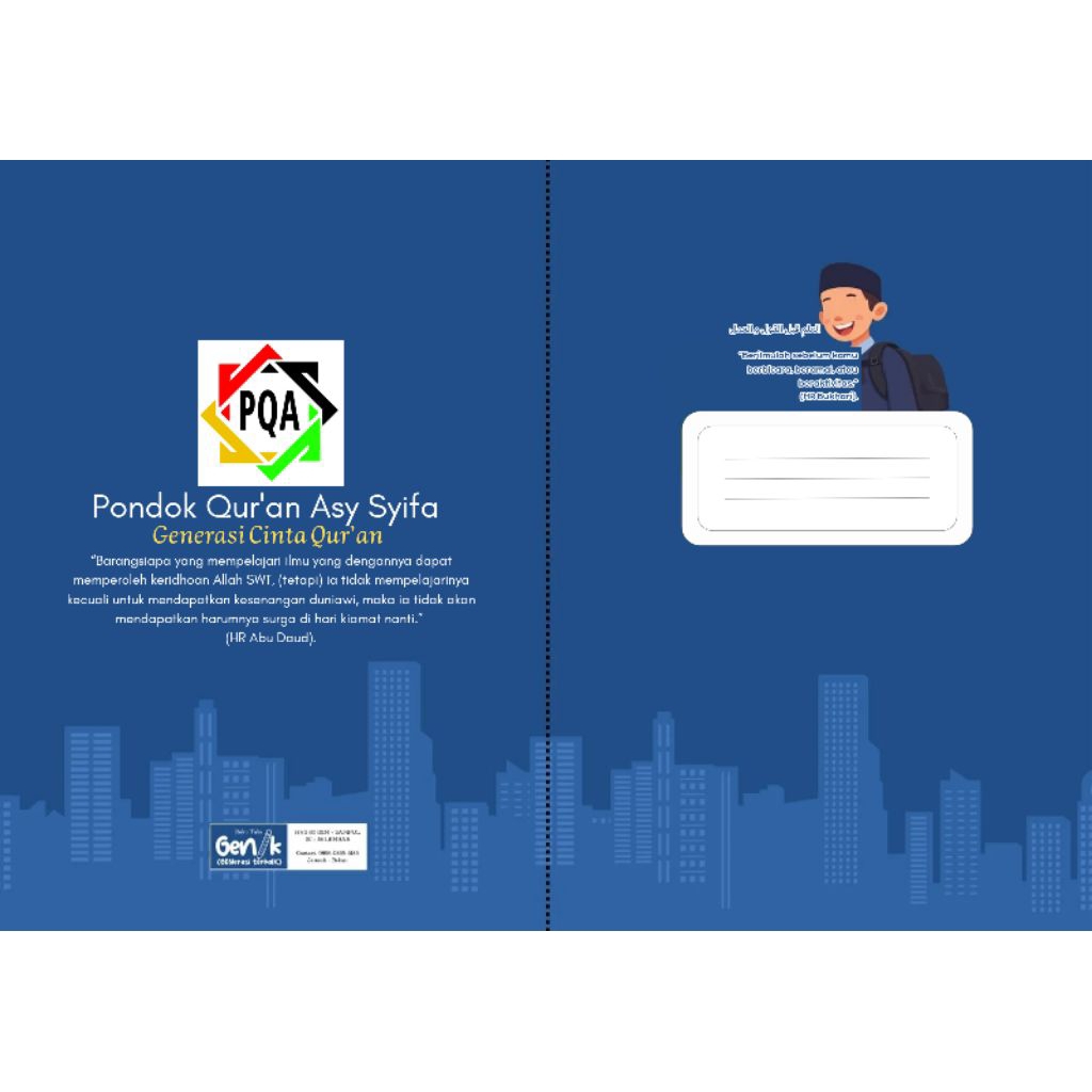 

buku tulis custom. untuk instansi, yayasan dll