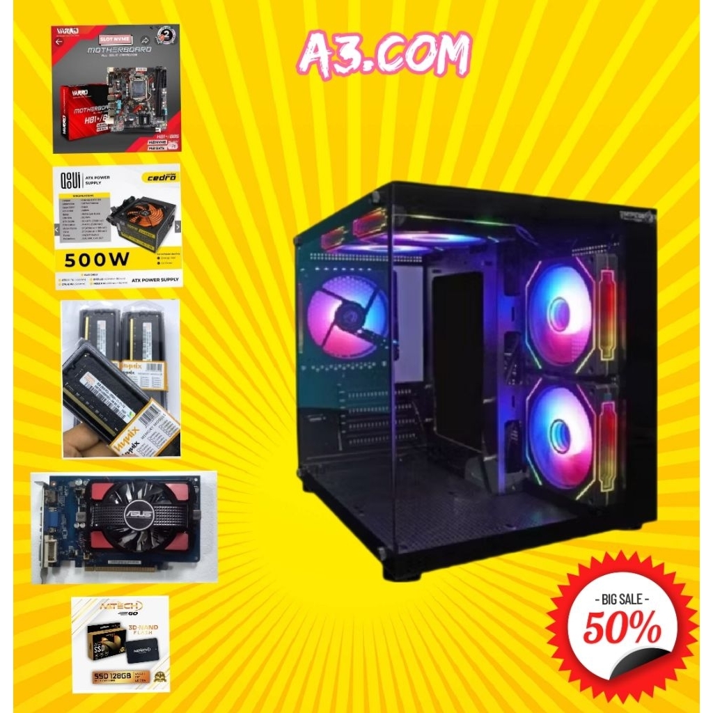 PC GAMING RAM 16GB VGA 2GB SSD 128GB