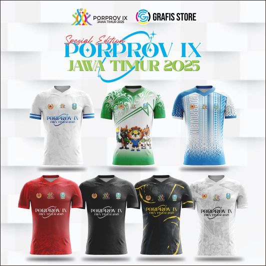 KAOS JERSEY  PORPROV IX JAWA TIMUR 2025 MALANG JERSEY PORPROV JERSEY CUSTOM BAJU KAOS PRINTING 2