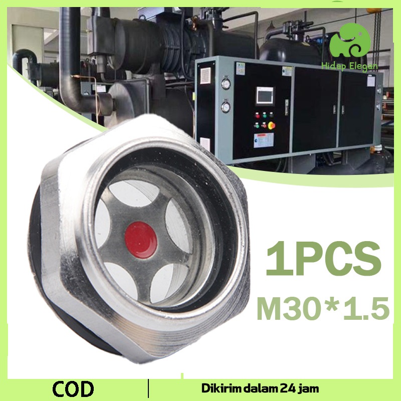 Sight Glass Sight Glass Oil Level Glass Jendela Oli Bulat Label Minyak Plexiglass Baut Filter Oli Tr