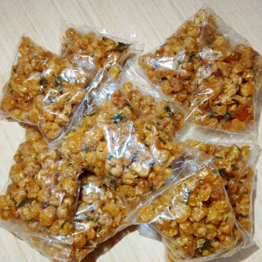 

Jagung Goreng Kupang 1 renteng yang divakum