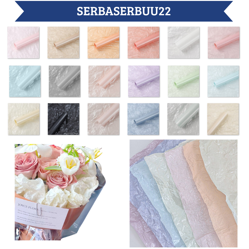 

Isi 20 LEMBAR Kertas Buket Bunga Motif Pearl Pear Paper Sydney Flower Wrapping Pearl KB073 SS22