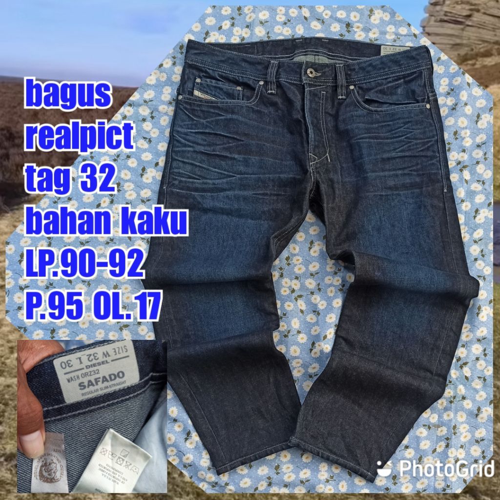 celana jeans petir Diesel safado reguler