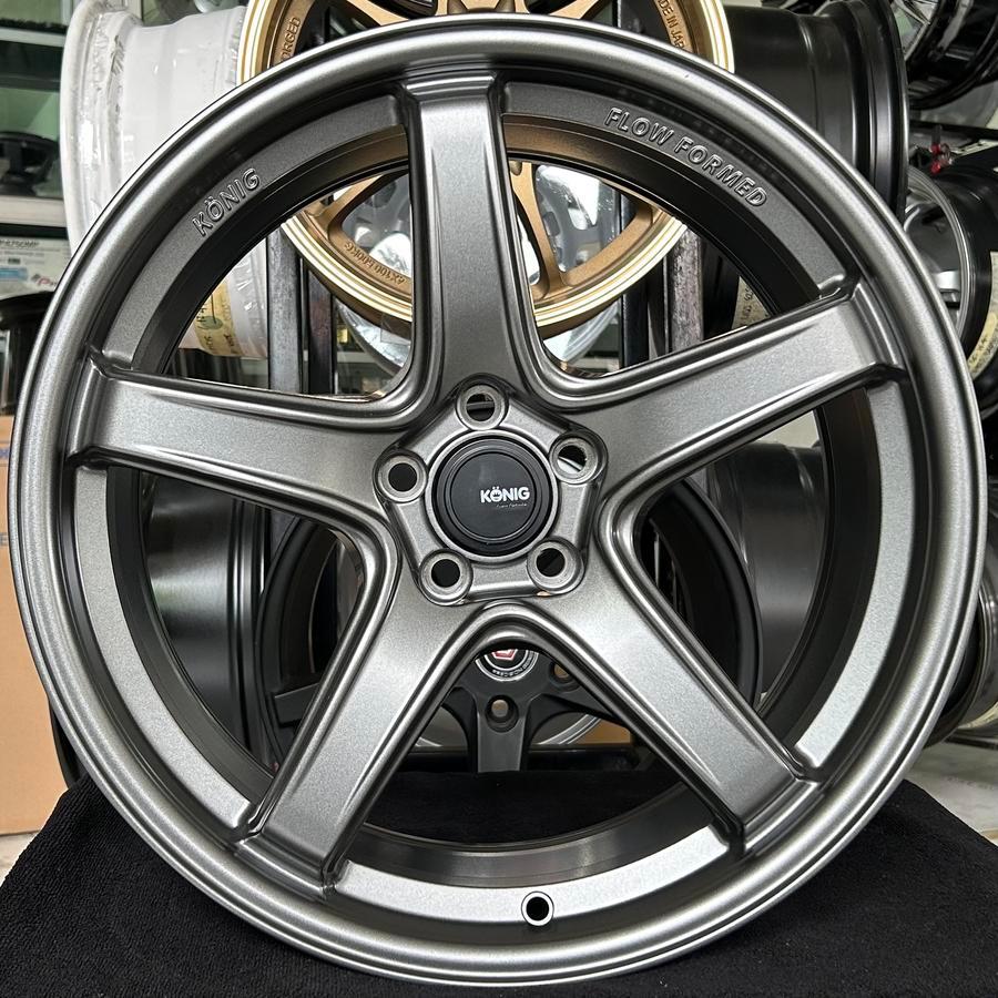 VELG KONIG NEOFORM RING 18 LEBAR 8.5 PCD 5X100 ET 42 WARNA MATTE GREY | JUAL VELG MOBIL RING 18