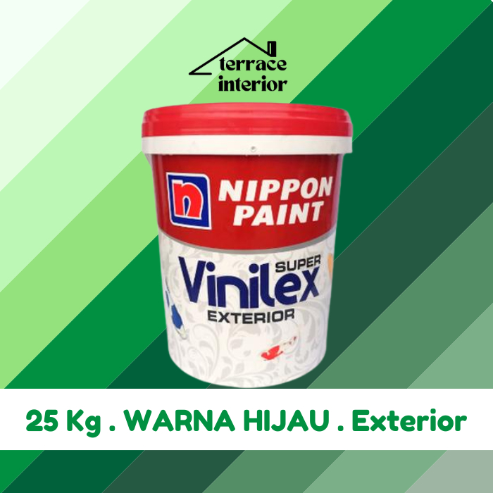 Cat Tembok Vinilex Exterior Hijau 25 Kg