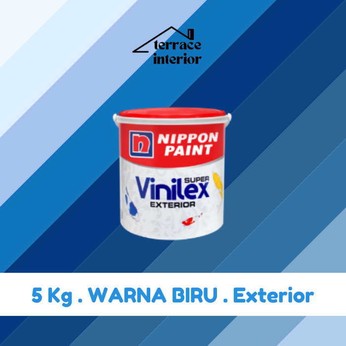 Cat Tembok Vinilex Exterior Biru 5 Kg