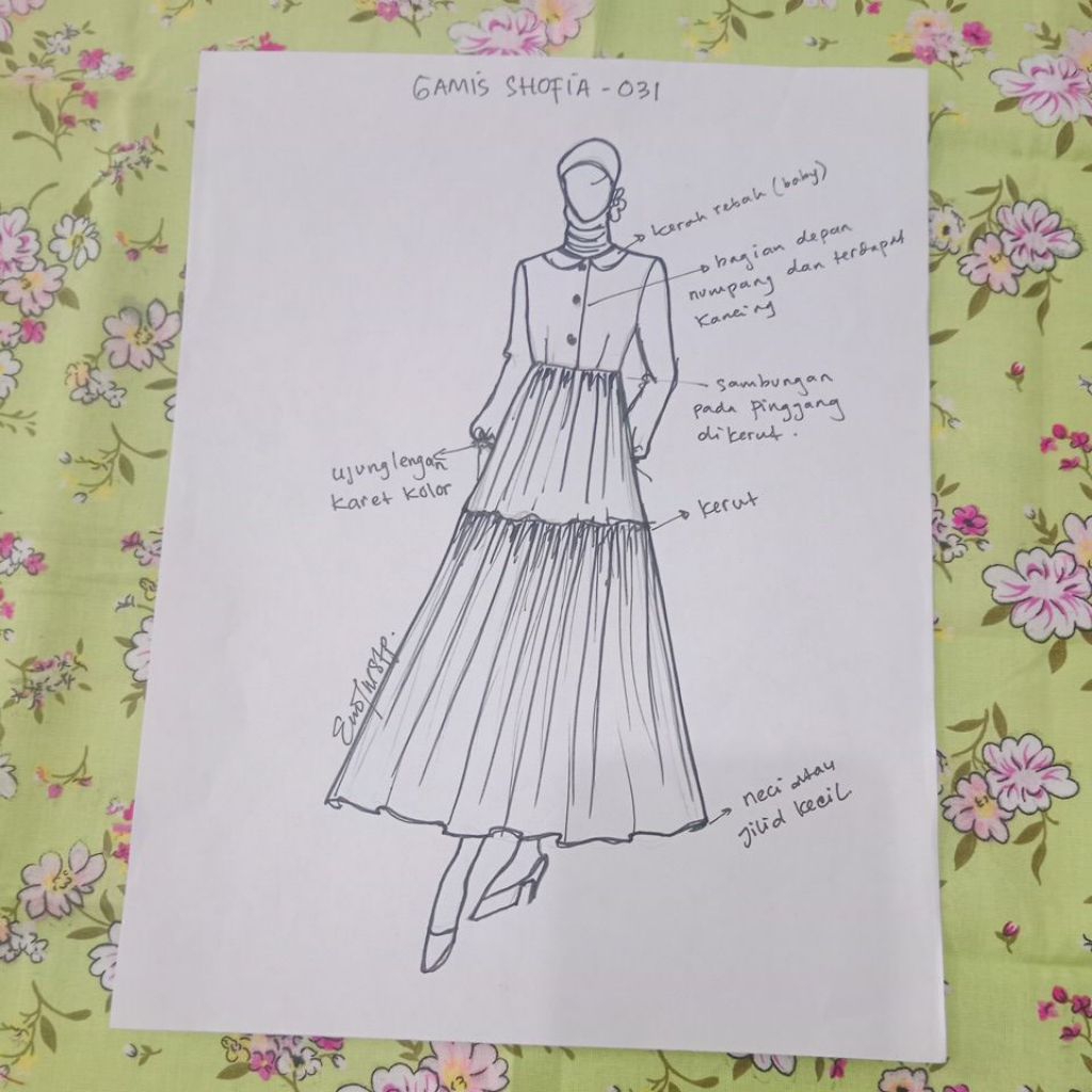 POLA GAMIS MODEL//031