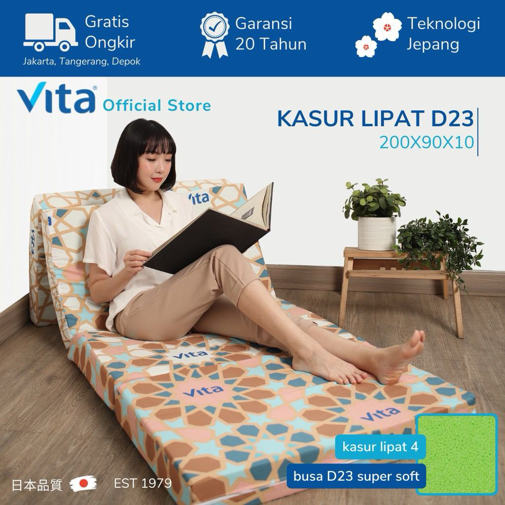 Kasur busa lipat vita inoac