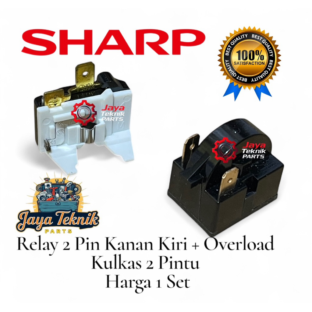 Set Relay Ptc Overload Kulkas Sharp 2 Pintu / Overload Kulkas Sharp