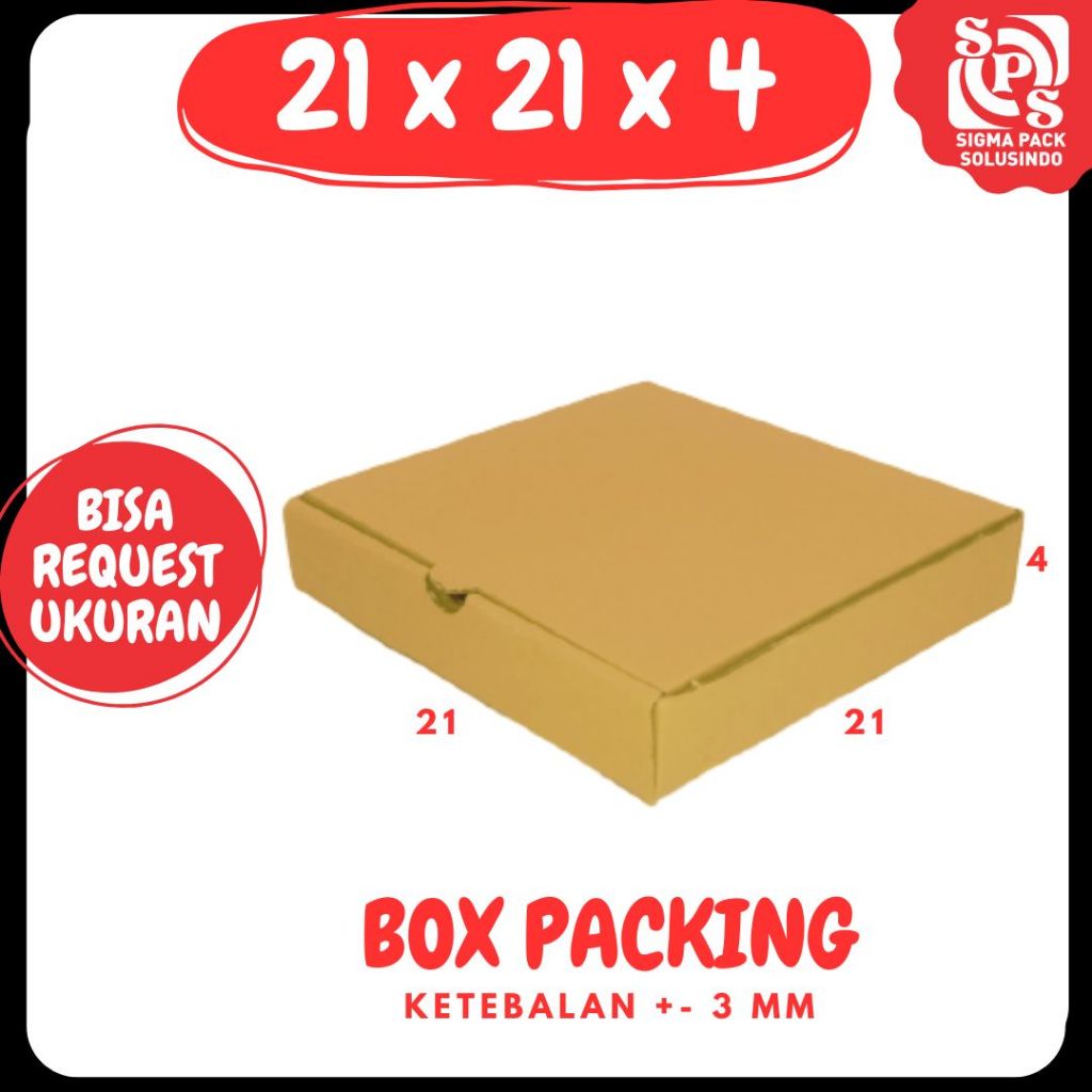 

kardus 21x21x4 LD Dus Pizza box 21x21x4 Kardus Packing dus pizza zigma shop