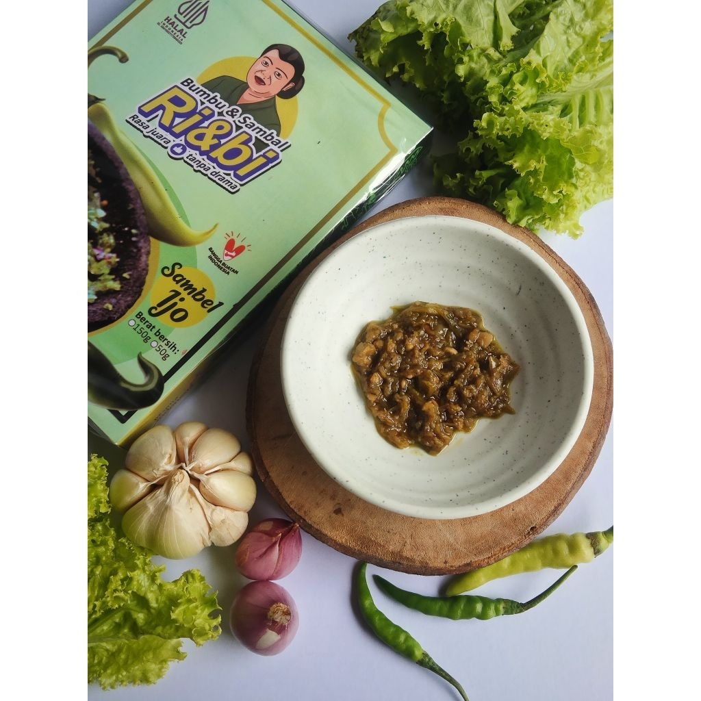 

[BEST SELLER] SAMBAL HIJAU RI&BI 50GR/SAMBAL IJO/SAMBAL IJO INSTAN