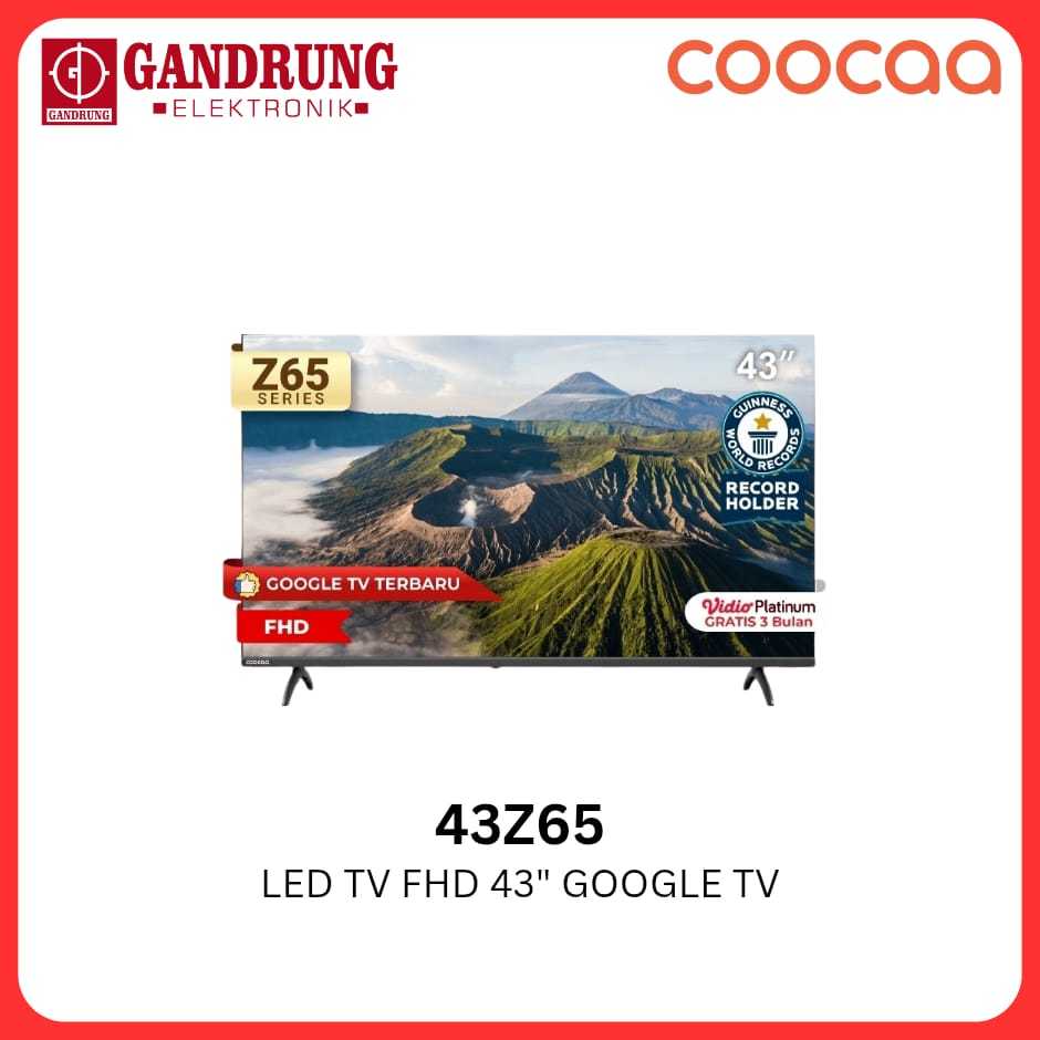 COOCAA LED TV FHD 43 Inch Google TV - 43Z65