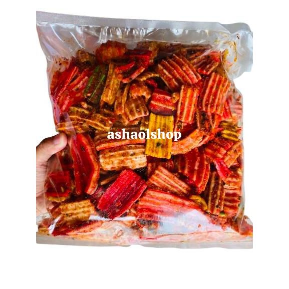 

kerupuk warna/kerupuk sisir 1kg pedas daun jeruk