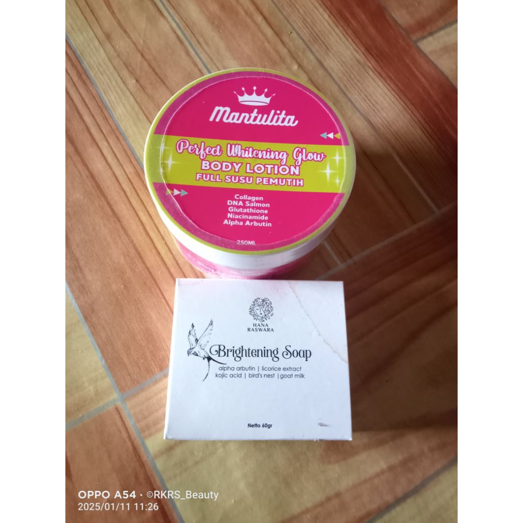 paket promo Hb mantulita 250gr + sabun hanaraswara