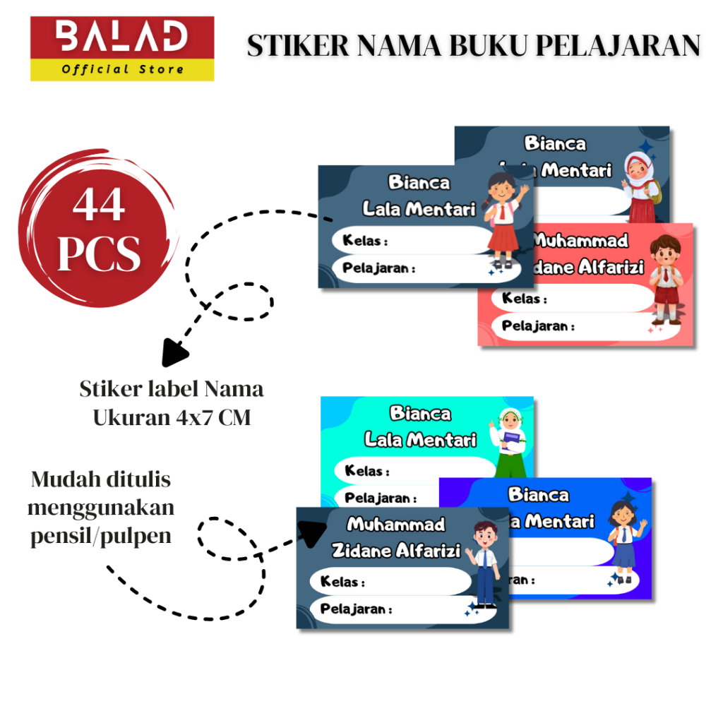 

DESAIN TERBARU LABEL PELAJARAN CUSTOM NAMA DAN SEKOLAH UNTUK BUKU TULIS