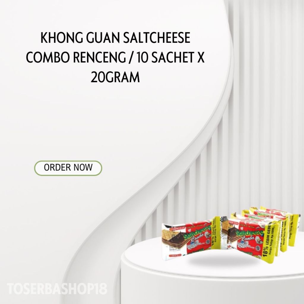 

Khong Guan Saltcheese Combo Renceng / 10 sachet x 20gram