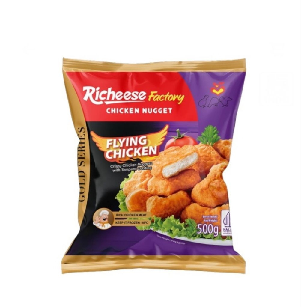 

Richeese factory chicken nugget pack 500 gr