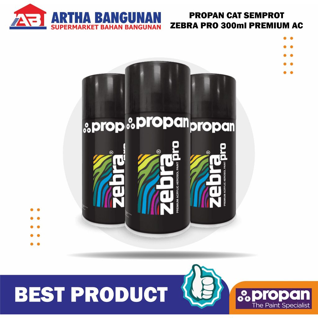PROPAN CAT SEMPROT ZEBRA PRO 300ml PREMIUM ACRYLIC