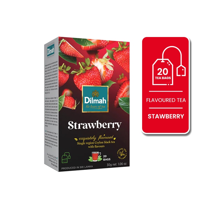 

Dilmah Strawberry Tea Tag Tbag 20s - Teh Celup