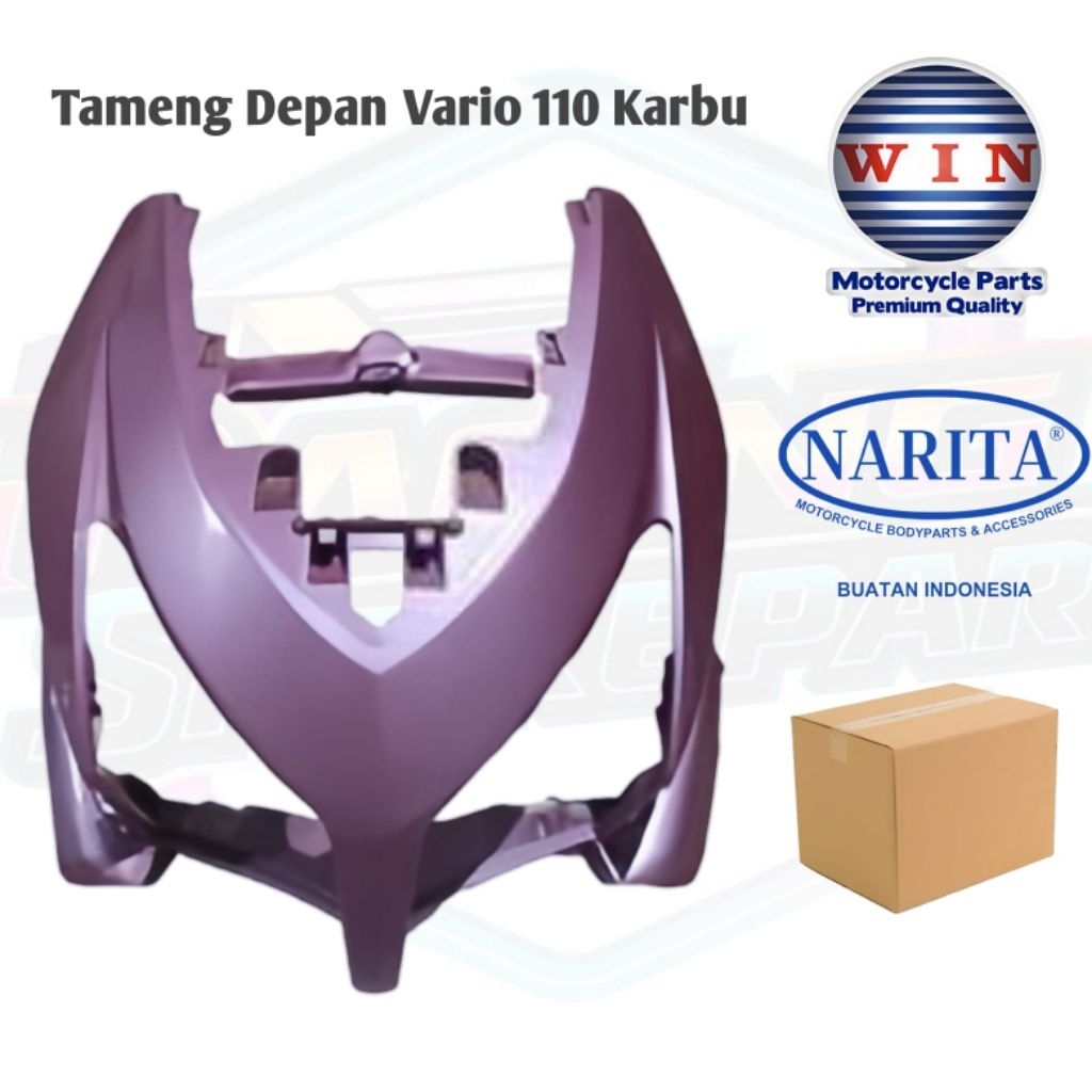 tameng depan vario 110 karbu pink