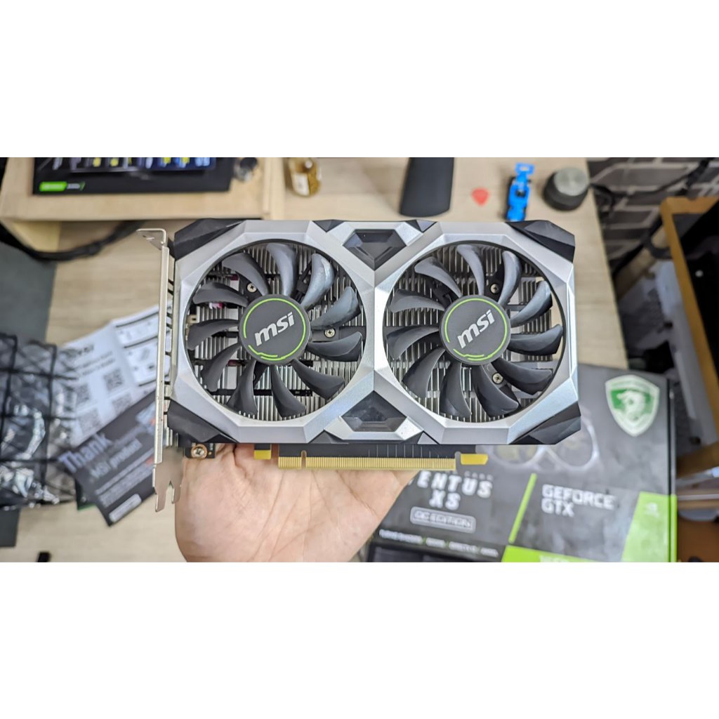 MSI GeForce GTX 1650 VENTUS XS OC 4GB GDDR5 Non Pin Power LikeNew Adem Terawat