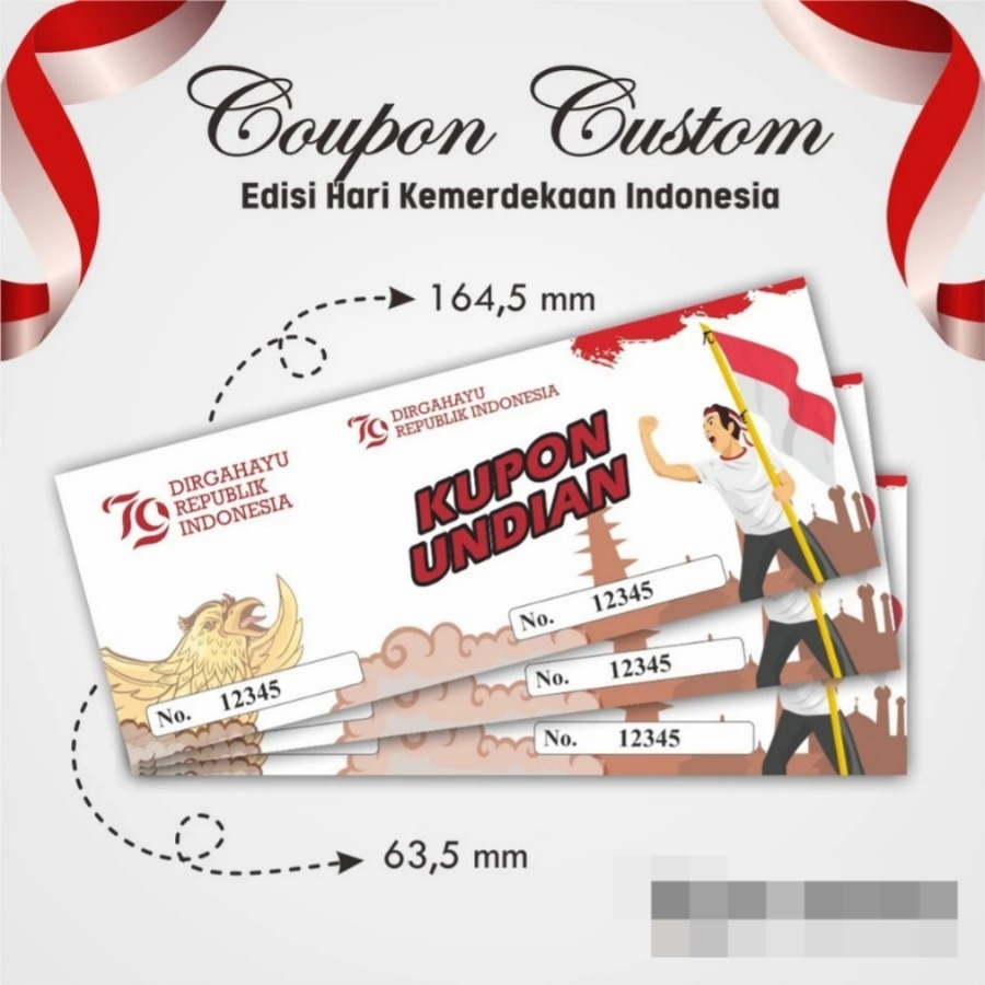 

KUPON JALAN SEHAT 17 AGUSTUS - KUPON UNDIAN KEMERDEKAAN CUSTOM MURAH