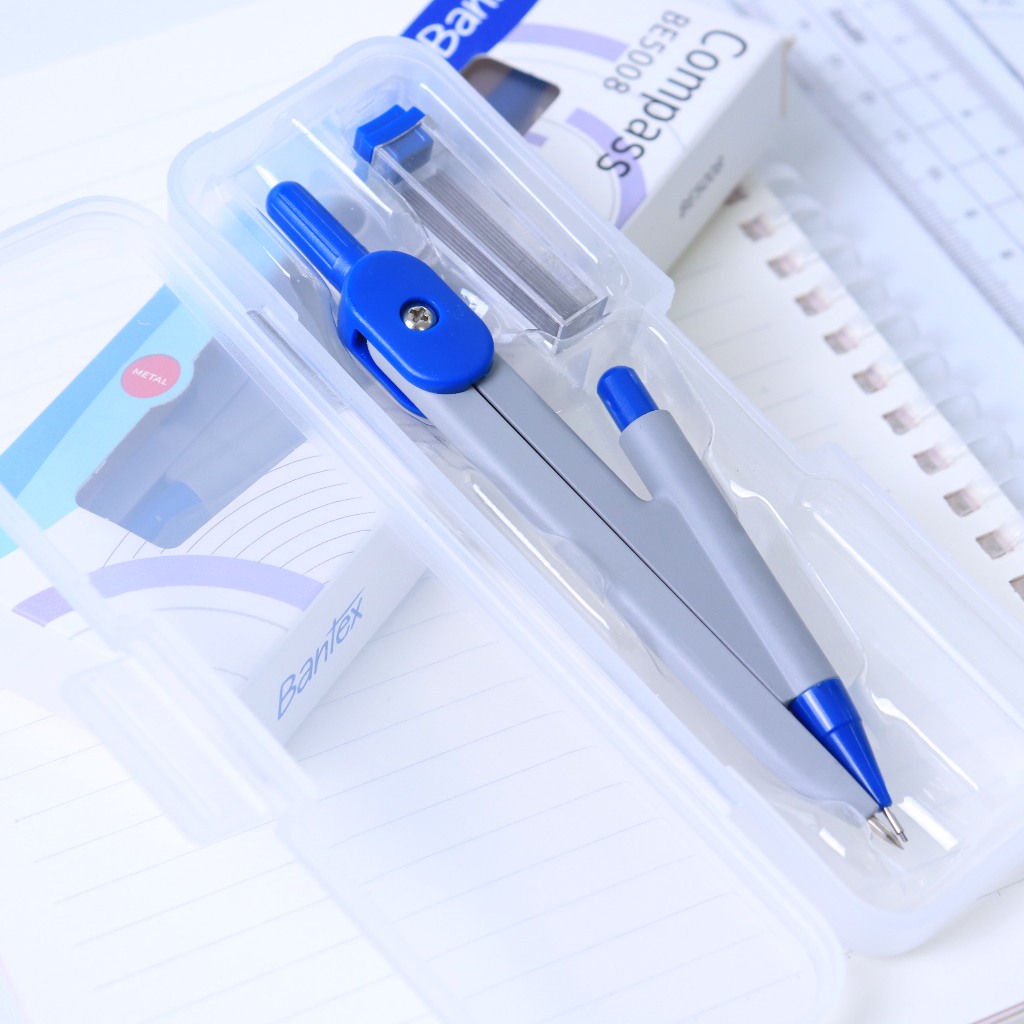 

[ONE's Stationery] Bantex Jangka Sekolah / Compass Bahan Logam Anti-Selip BE5008