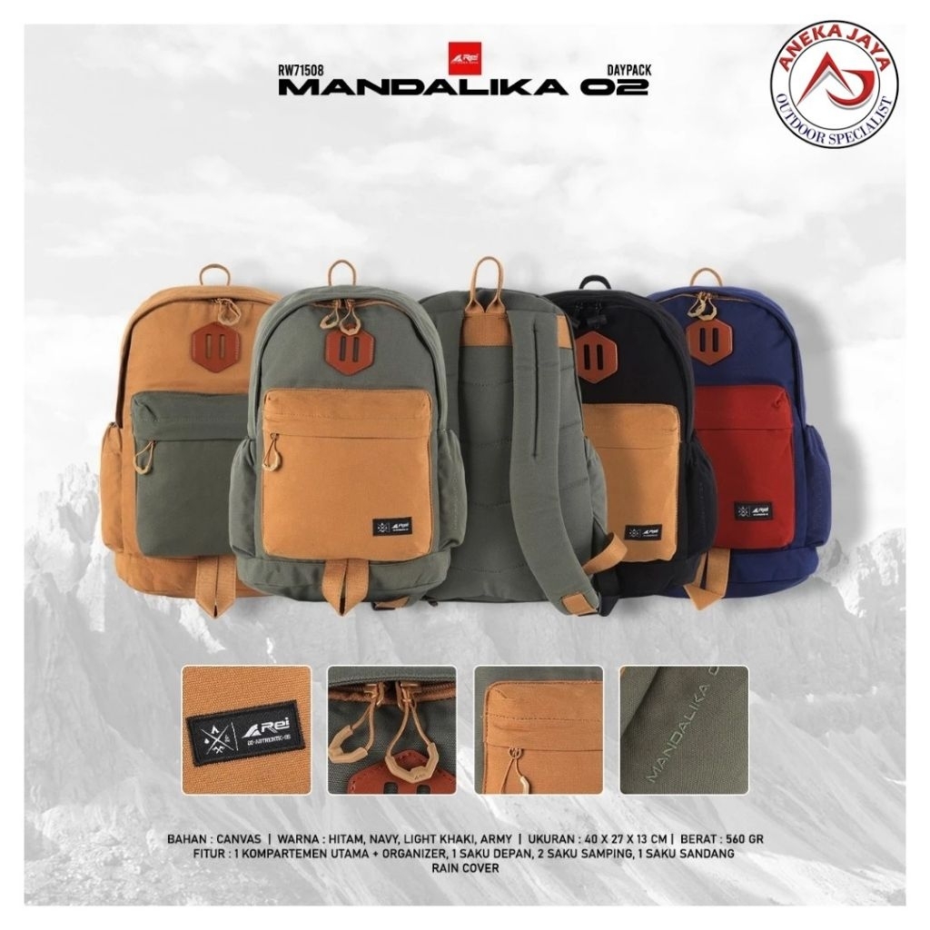 TAS RANSEL LAPTOP AREI MANDALIKA 02