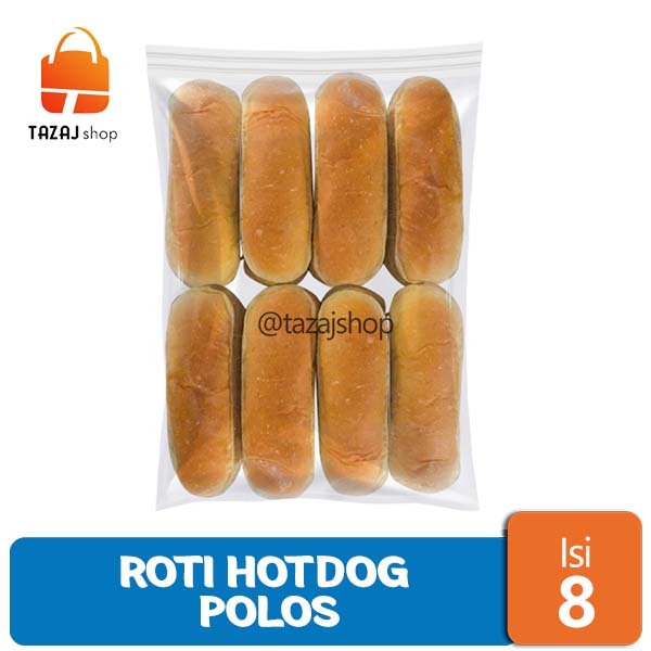 

Roti Hotdog Polos Isi 8 Pcs - Patyo