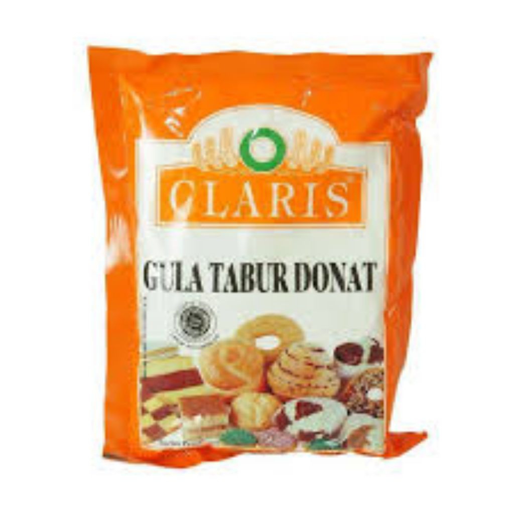 

Gula halus tabur donat Claris 250 gram