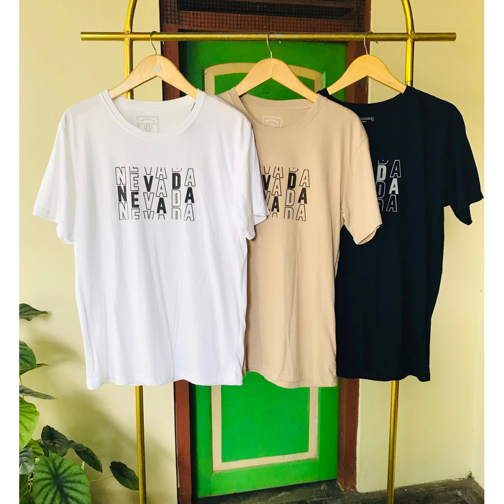 Kaos Pria dewasa Nevada // Atasan Kaos pria dewasa