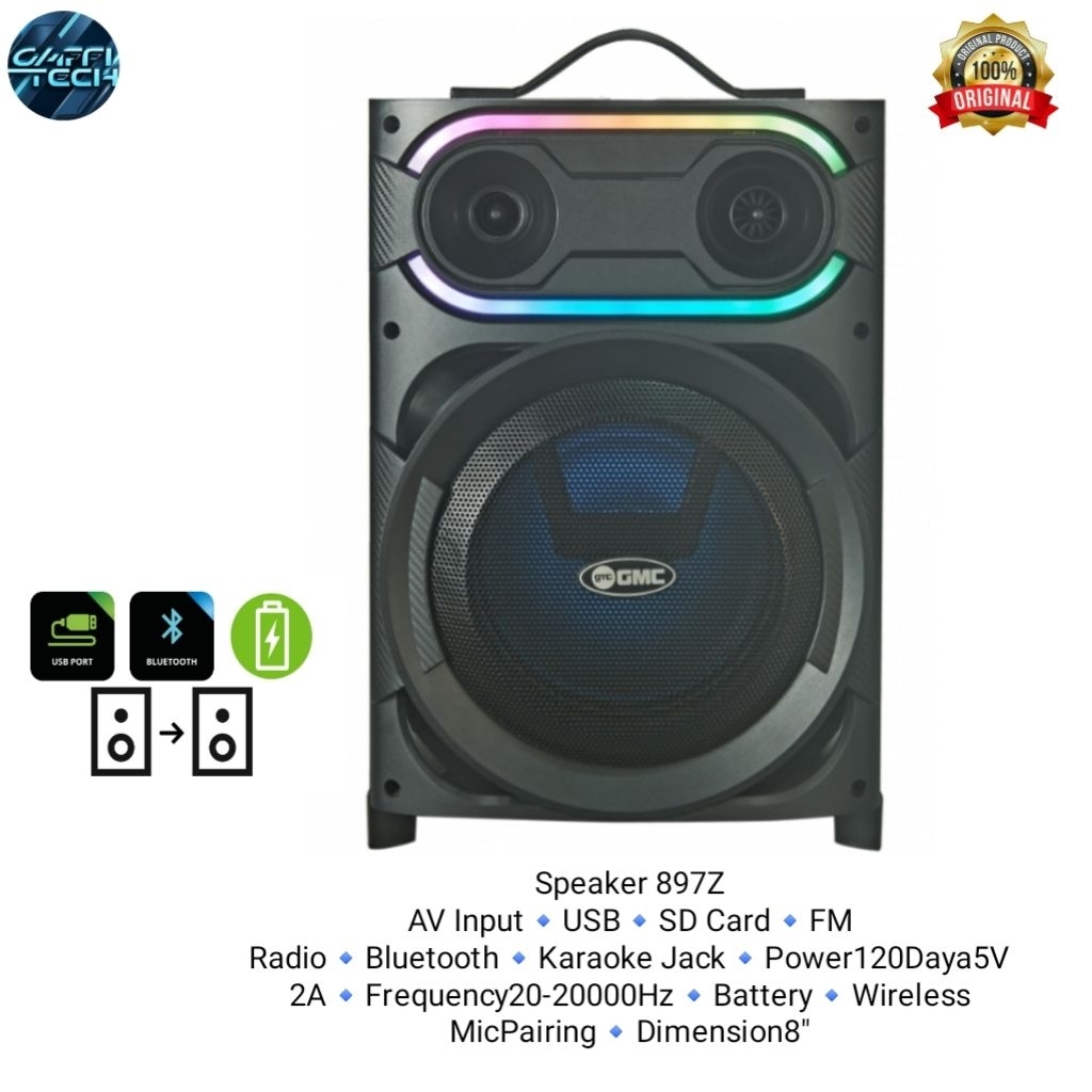 SpeakerAktif+SpeakerMeeting+SpeakerBluetooth+SpeakerGMC-897Z8Inch