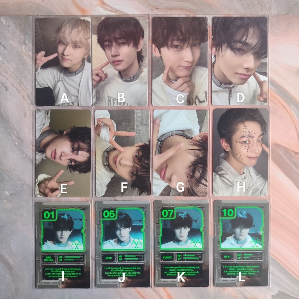 READY STOCK (BACA DESKRIPSI) // PHOTOCARD OFFICIAL ENHYPEN PC ALBUM DESIRE UNLEASH DU ENGENE MINE VE