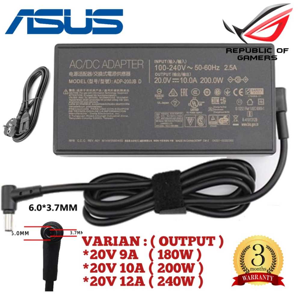 ADAPTOR ADAPTER ZEPHYRUS GX701LWS-HG056T GX701LWS-HG006T GX701LWS-HG051T S15 GX502LWS-XS76 ROG STUDI