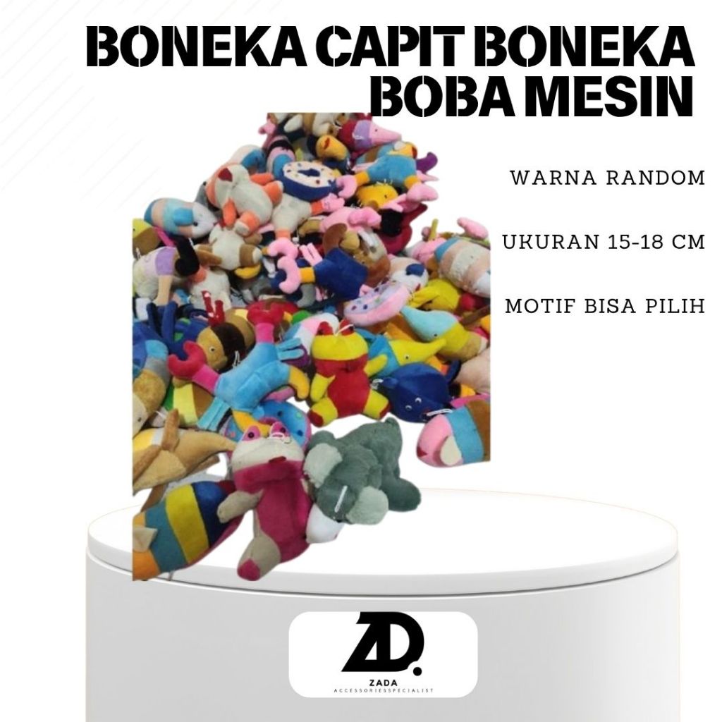 Boneka Capit Boneka Boba Mesin Capit Pelboi Pelboy Boneka Mini Minion Mainan Boneka Capit Murah