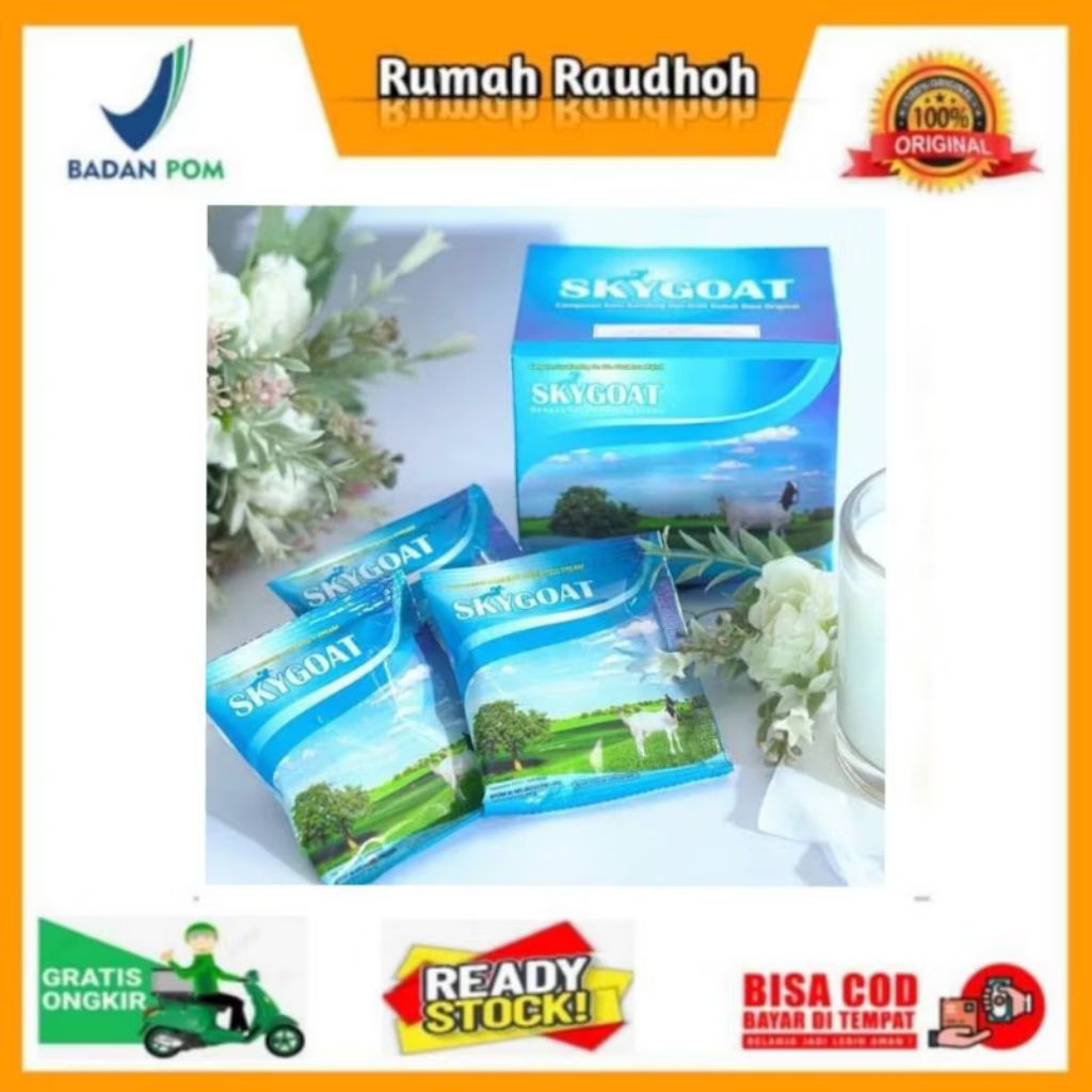 

SKYGOAT PERSACHET - SUSU KAMBING ETAWA BUBUK FULL CREAM